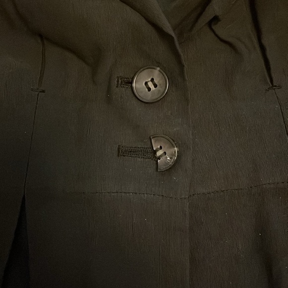 All Saints Shantara Peplum Waistcoat Blck Size UK12 - Picture 4 of 9